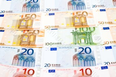 Euro banknote macro