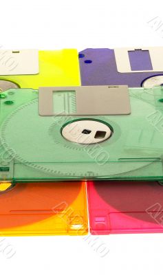 coulorfull floppy disk
