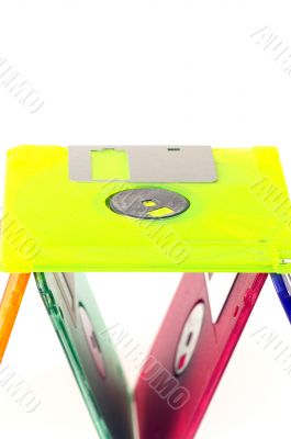 coulorfull floppy disk