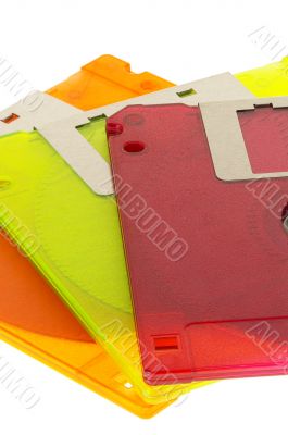 coulorfull floppy disk