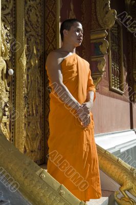 Buddhistic monk, , Luang Prabang, Laos