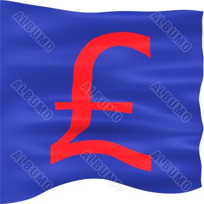 3D British Pound Flag