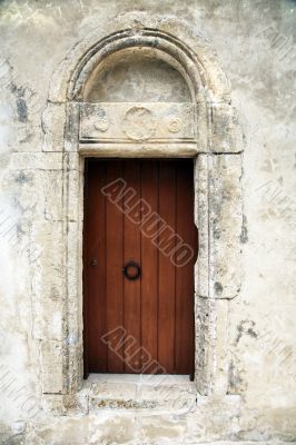 old wood door
