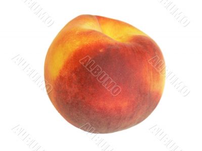 The big ripe peach isolate