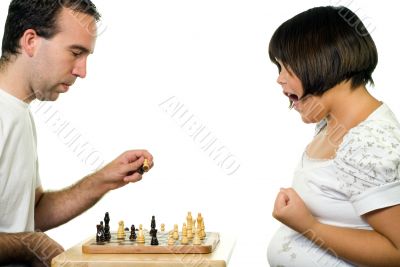 Girl Winning Chess Game