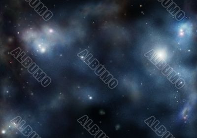 starfield with cosmic Nebula