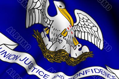 Rendered Louisiana Flag Rendered Louisiana Flag