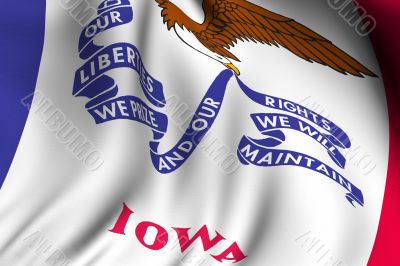 Rendered Iowa Flag