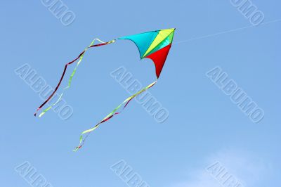 color kite in the sky