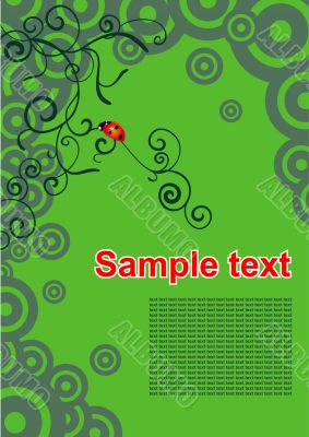 vector nature ladybird backdrop