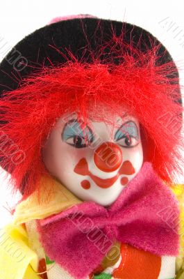 close up of a clowns face