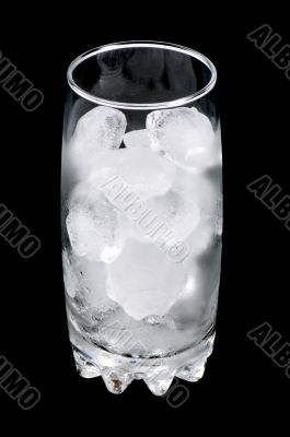 Ice-cubes in glass