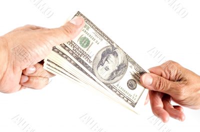 hand with dollar