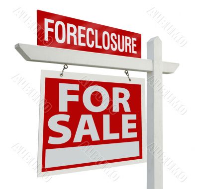 Foreclosure Home For Sale Real Estate Sign