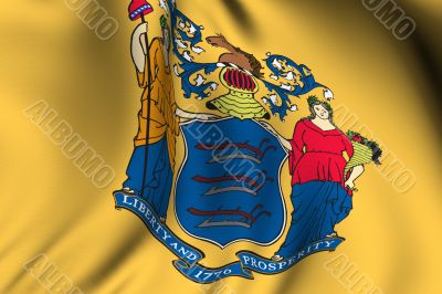 Rendered New Jersey Flag Rendered New Jersey Flag