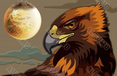 Eagle and earth