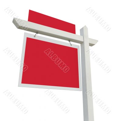 Blank Real Estate Sign