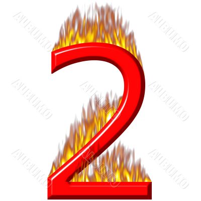 Number 2 on fire