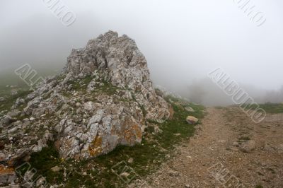 Pass on mountain road