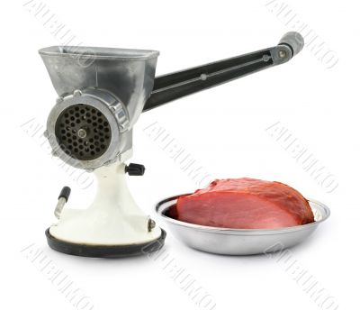 manual mincer and juicy loin