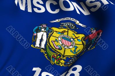 Rendered Wisconsin Flag