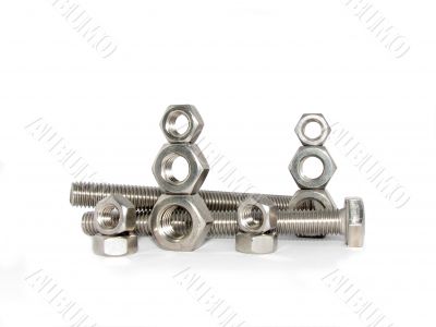 Set of nuts and bolts