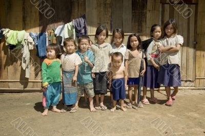 Hmong children in Laos
