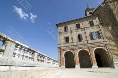 Treia (Macerata) - Ancient palace and parapet