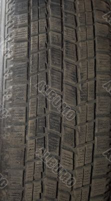 Old automobile tyre