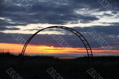 children play ground on the sunshine