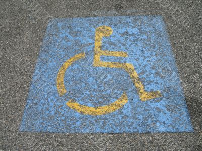 wheelchair parking sign