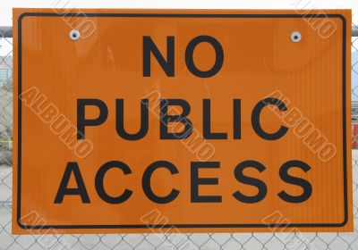 no public access sign