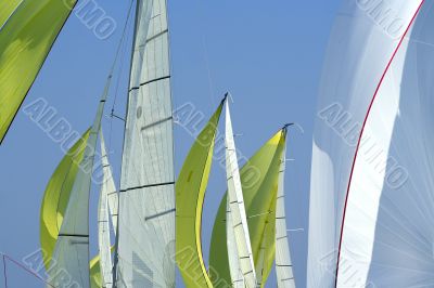 Sailing in Good Wind / sails background