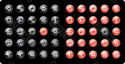 Web and internet icons Web and internet icons
