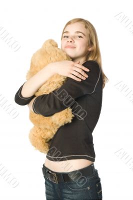 Girl with a Teddy bear