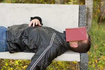 Man Asleep Outside