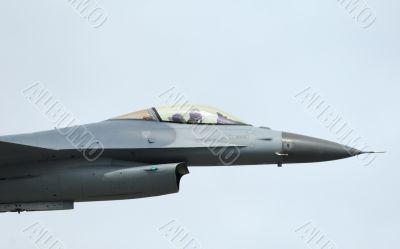 F-16 Fighter Falcon in airshow