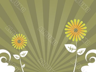 Brown Flower Background