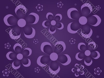 Purple Flowers Background