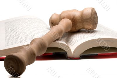 Law Book and Gavel