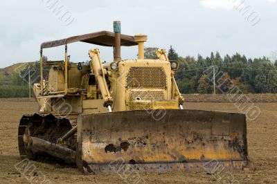 Yellow buldozer