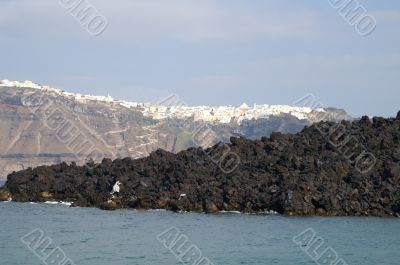 Aegean sea, Santorini island