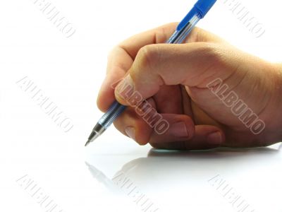 writing of the handwritten text
