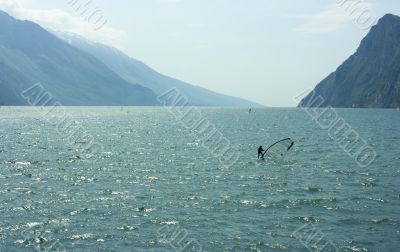 Surf-riding on Garda lake