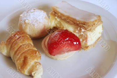 Assorted fancy pastries