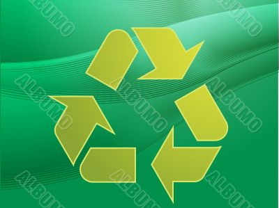 Recycling eco symbol