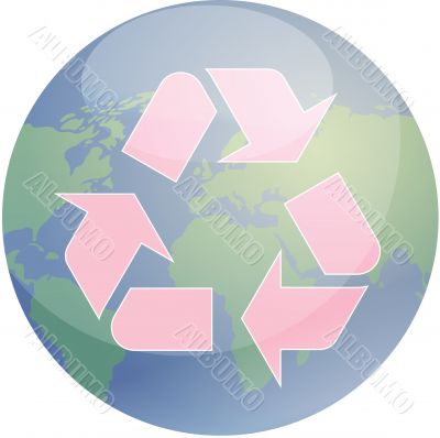 Recycling eco symbol