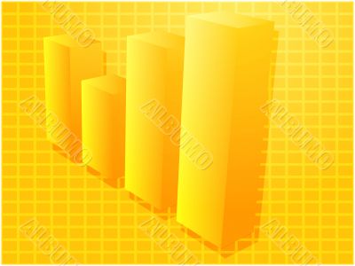 Financial barchart illustration Financial barchart illustration