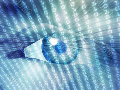 Electronic eye illustration Electronic eye illustration