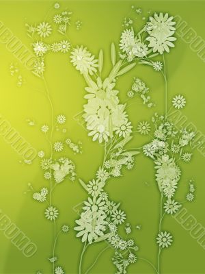 Floral nature themed design illustration